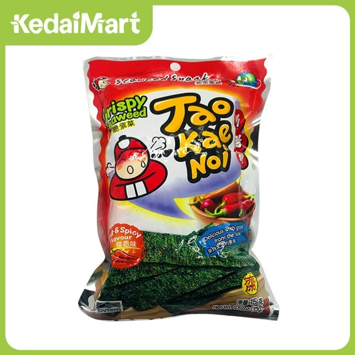 

Sale Tao Kae Noi Crispy Seaweed Hot Spicy 15 Gram