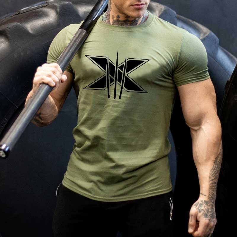 Men's slim fit sports short sleeved T-shirt