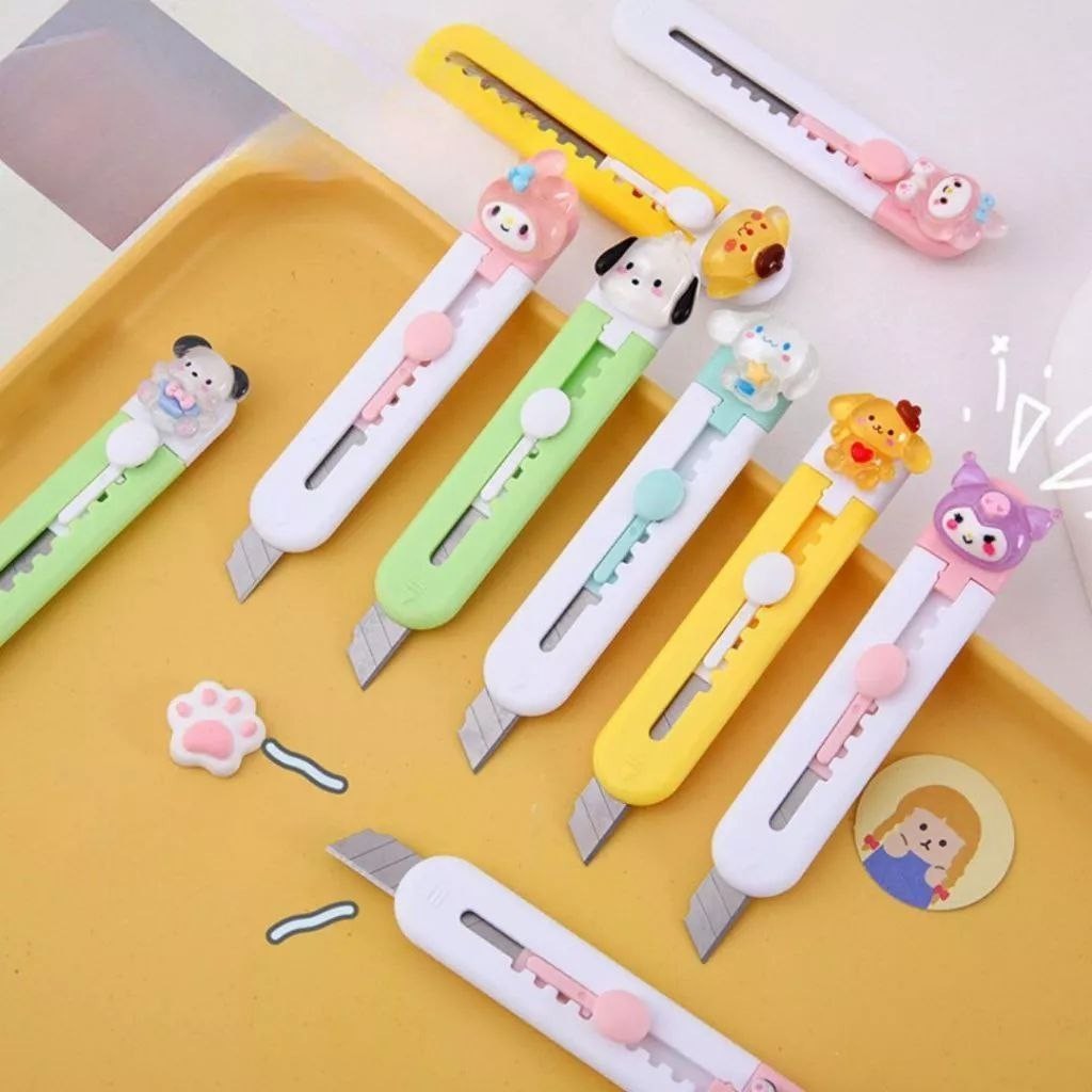 

Luito - Pisau Cutter Mini Cloud Shape Cutter Kecil for School and Art Safety Cutter mini lucu PS07