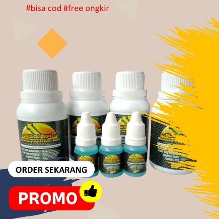 Black Iron Metal Bronir untuk menghitamkan besi, baja, timah, tembaga - Bronir 10ml