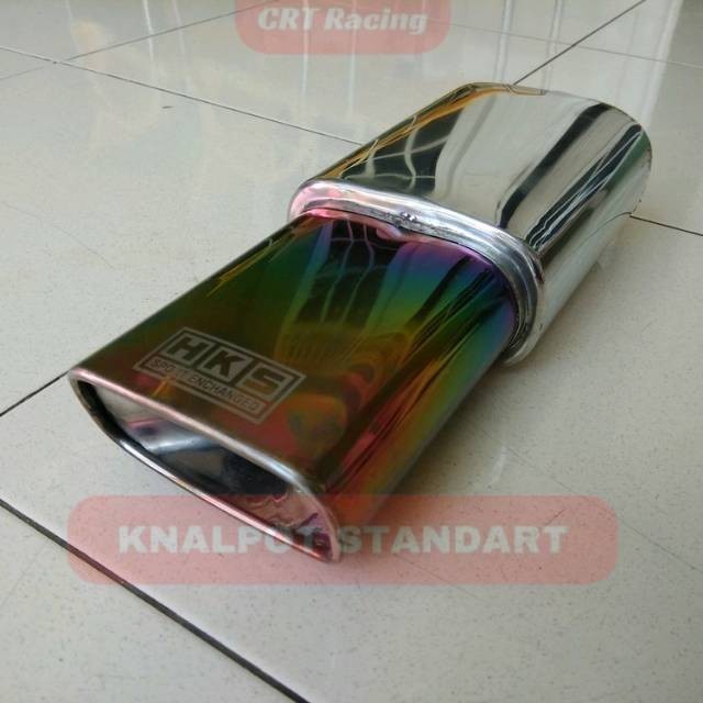 Knalpot Mobil HKS Kotak Pelangi - Muffler HKS Kotak CRT Original