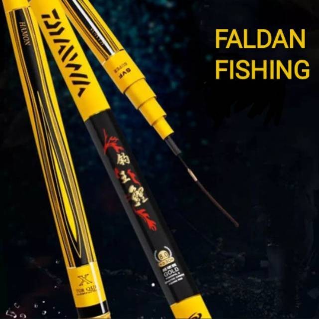 JORAN PANCING Joran Tegek Daiwa Hamon Gold Bahan Carbon