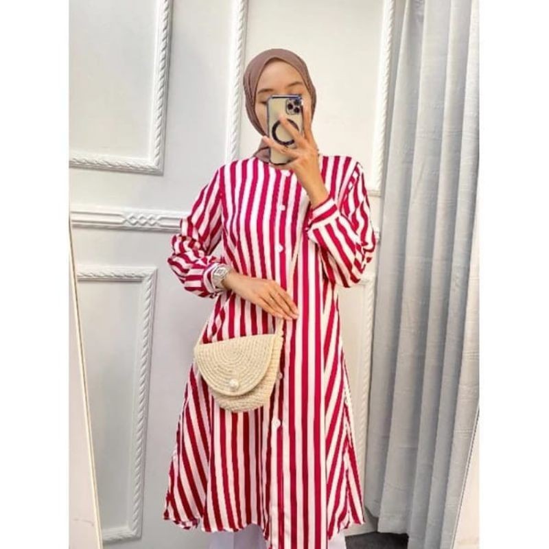 PROMO SF.LONG TUNIK_MOTIF SALUR SHAKILA_JUMBO_OVERSIZE