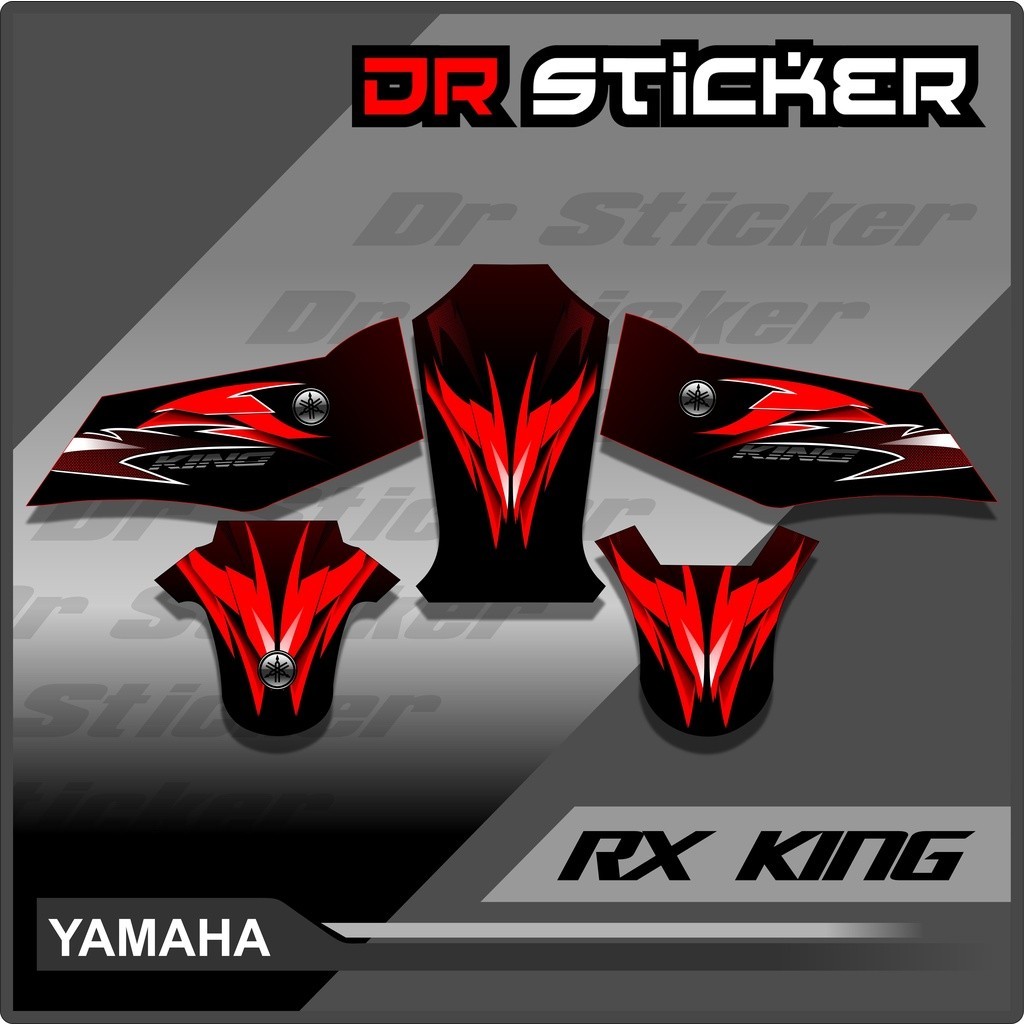 Decal Yamaha RX KING / Sticker Decal RX KING Full Body Desain Racing