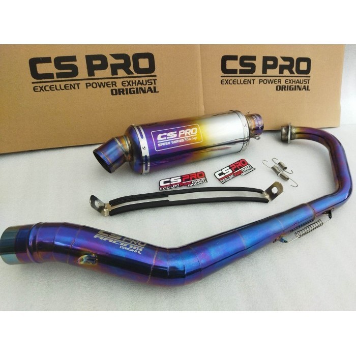 KNALPOT RACING OVAL CS PRO NEW EDITION FU VIXION SONIC CB CBR R15 dll - satria fu karbu CS PRO