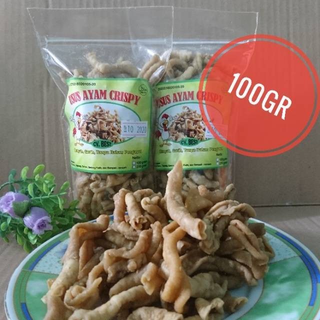 

usus ayam crispy/keripik usus 100gr