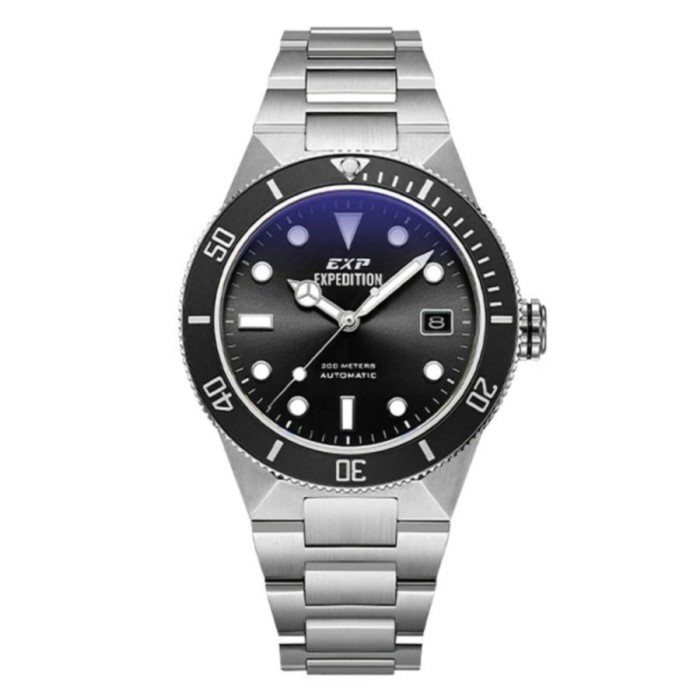 JAM TANGAN EXPEDITION PRIA EXP 6851 / E6851 ORIGINAL - SILVER BLACK