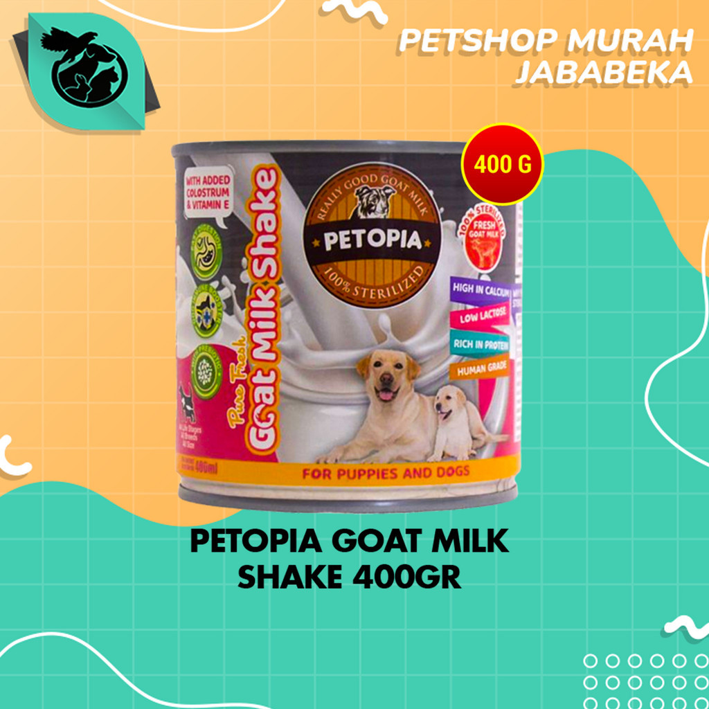 Susu Anjing Petopia Goat Milk Shake Puppy 400 Gram