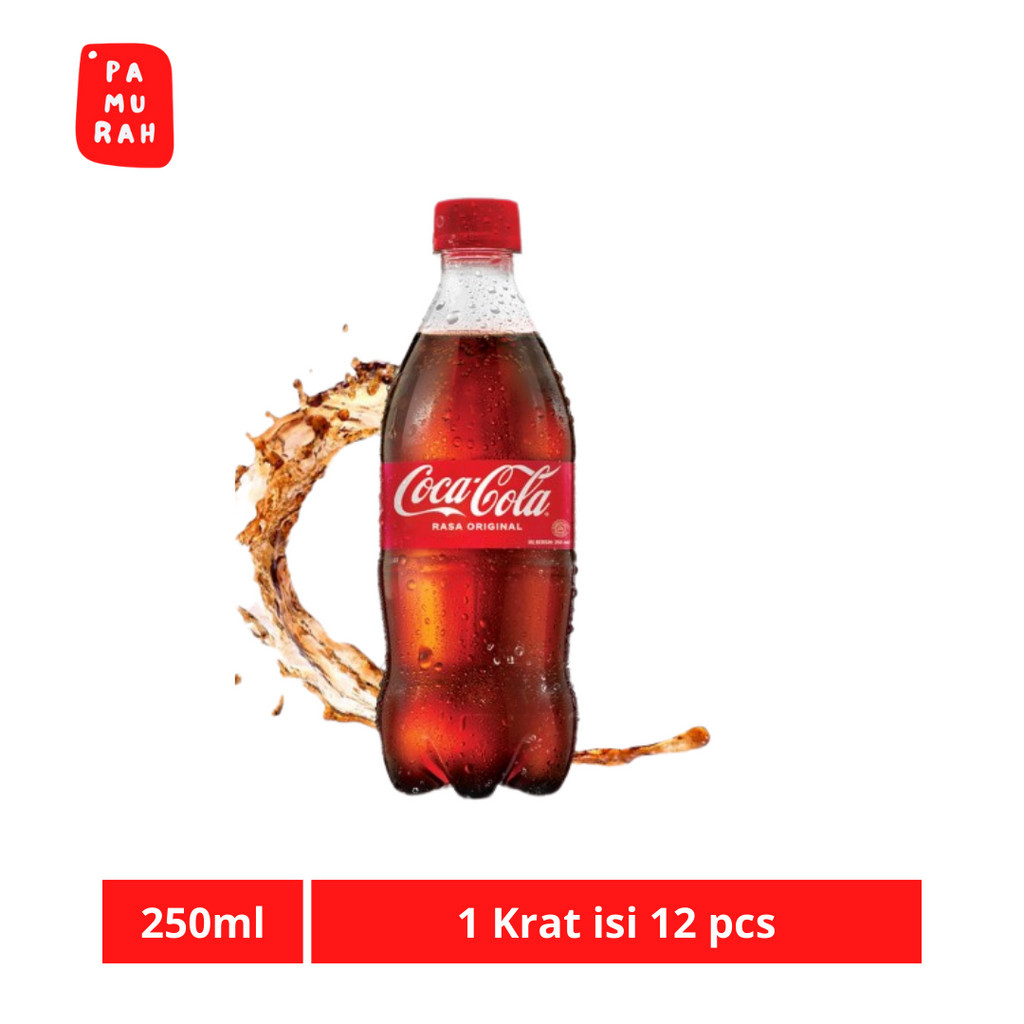 

Coca-Cola Original - Minuman Soda Rasa Kola - Botol 250ml - x12 Pcs