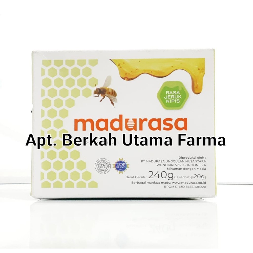 

Madurasa Jeruk Nipis Box Isi 12 Sachet
