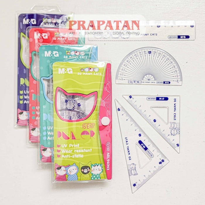 

M&g So Many Cats Penggaris Set ARL960N3 | Penggaris Set -YY41