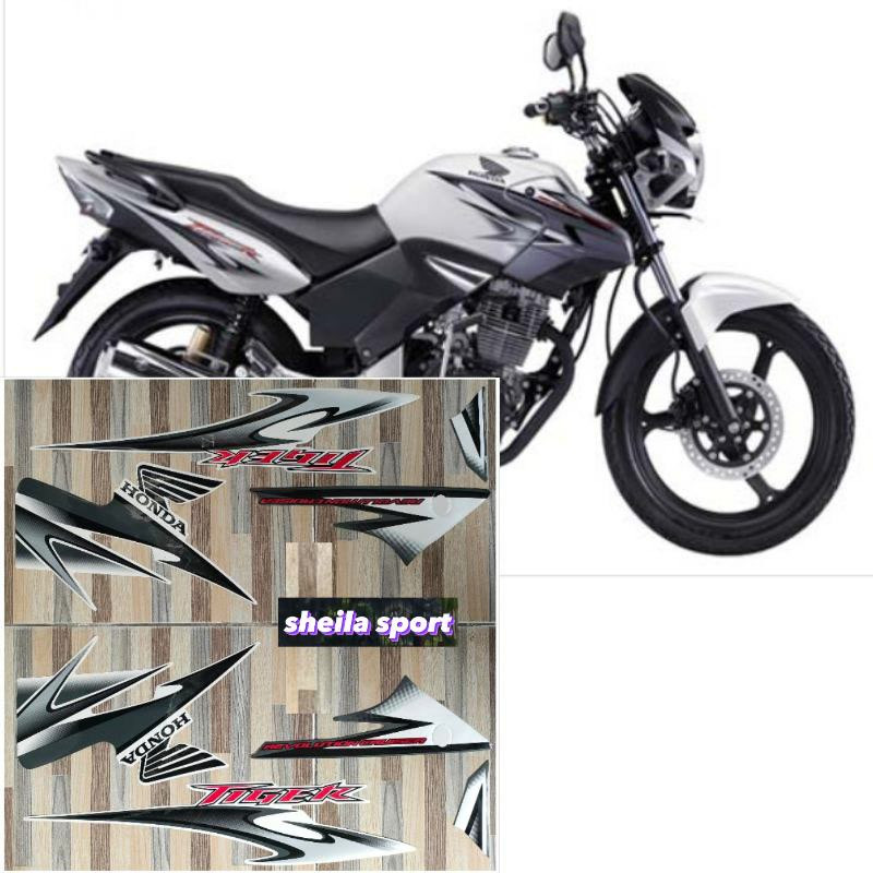 Striping tiger revo stiker Honda Tiger Revo putih tahun 2012 2013