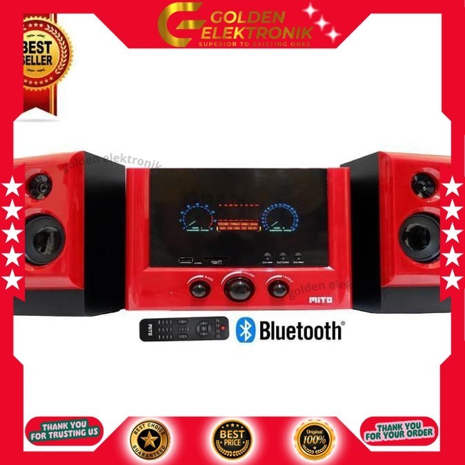 SPEAKER MULTIMIDEA MITO 155B SPEAKER ACTIVE SPEAKER AKTIF SPEAKER MINI bloetooth usb MP3 remotee