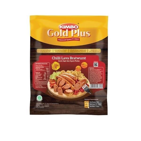 

KIMBO BEEF GOLDPLUS BRATWURST CHILI LAVA 306GR