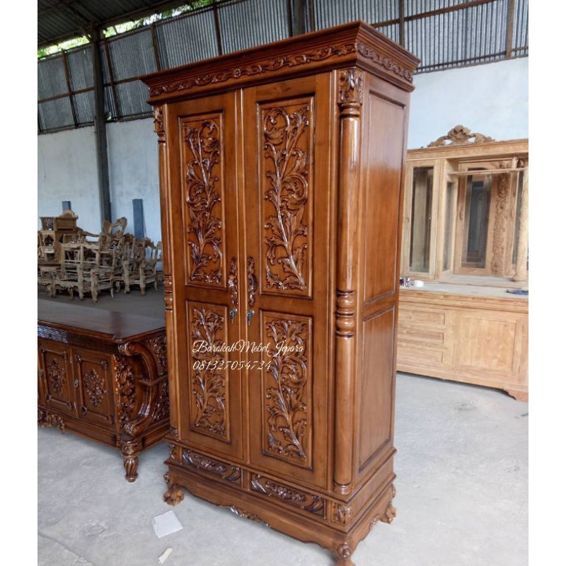 

PROMO SPESIAL Lemari Pakaian Jati Pintu 2