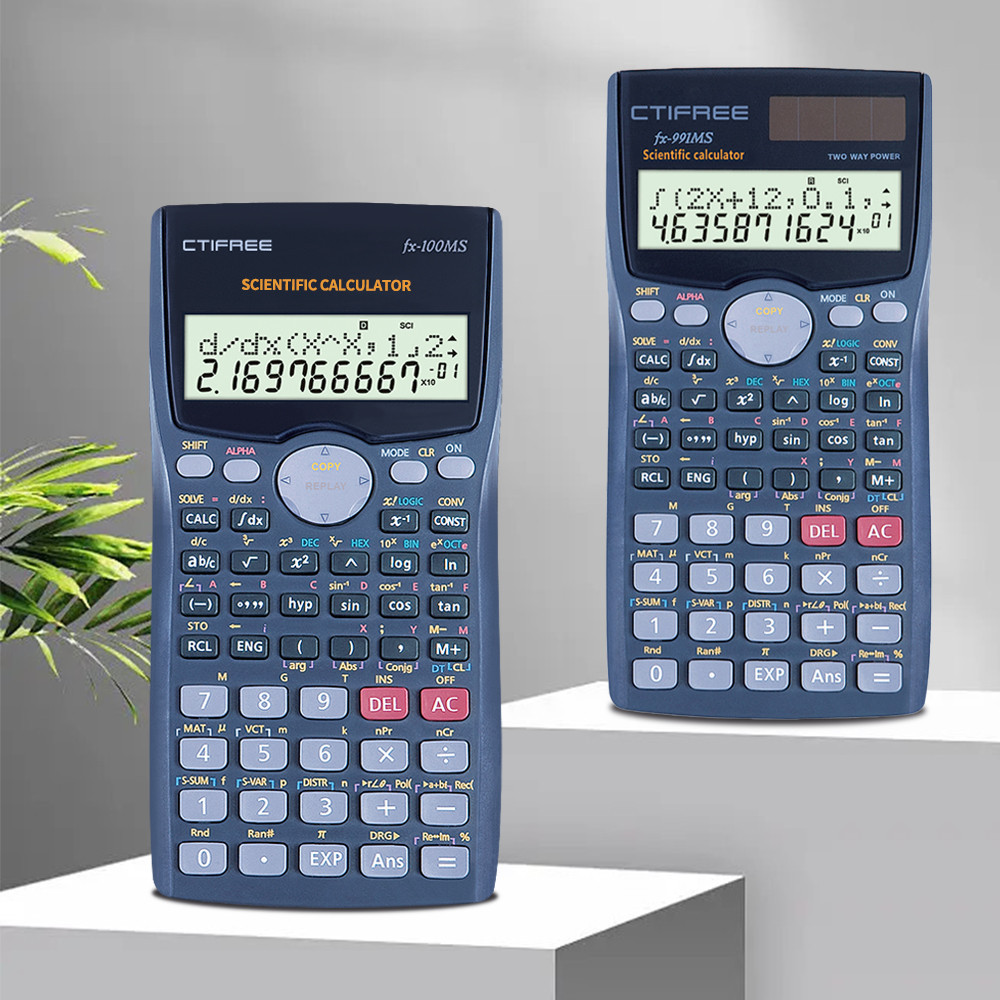 

CTIFREE Fx Kalkulator Tombol Tenaga Surya Baterai Kantor Elektronik Kustom 10 Digit Kalkulator Siswa Harga Kalkulator Ilmiah