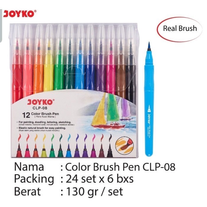 

[ATK BRO] Colour Brush Pen Joyko CLP-08