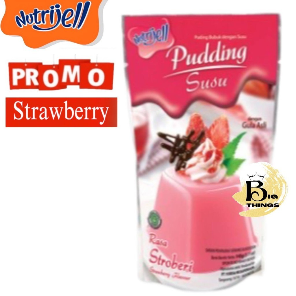 

PUDDING Susu Rasa STRAWBERRY NUTRIJEL PUDING STROBERI