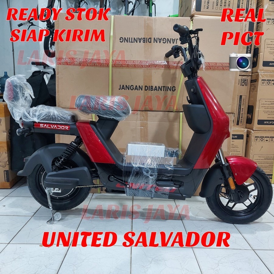 SEPEDA LISTRIK E-BIKE UNITED SALVADOR , sepeda listrik united salvador [ FREE HELMET ]