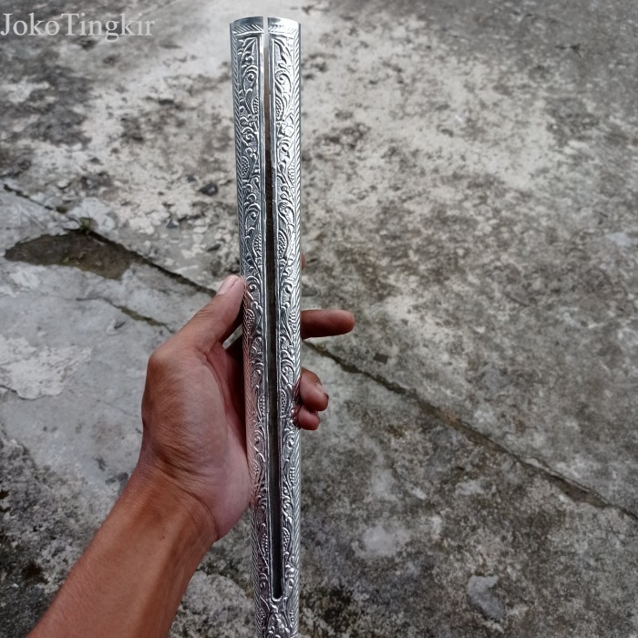 

pendok motif blewah solo tebal 0.3mm lapis perak antik