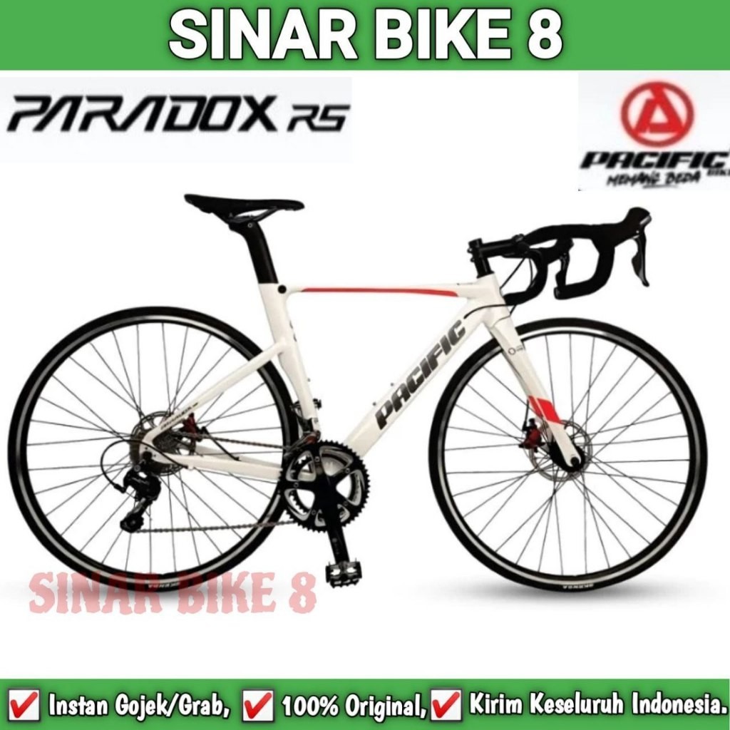 Sepeda Roadbike PACIFIC PARADOX RS Alloy 10 Speed Disc Balap 700C