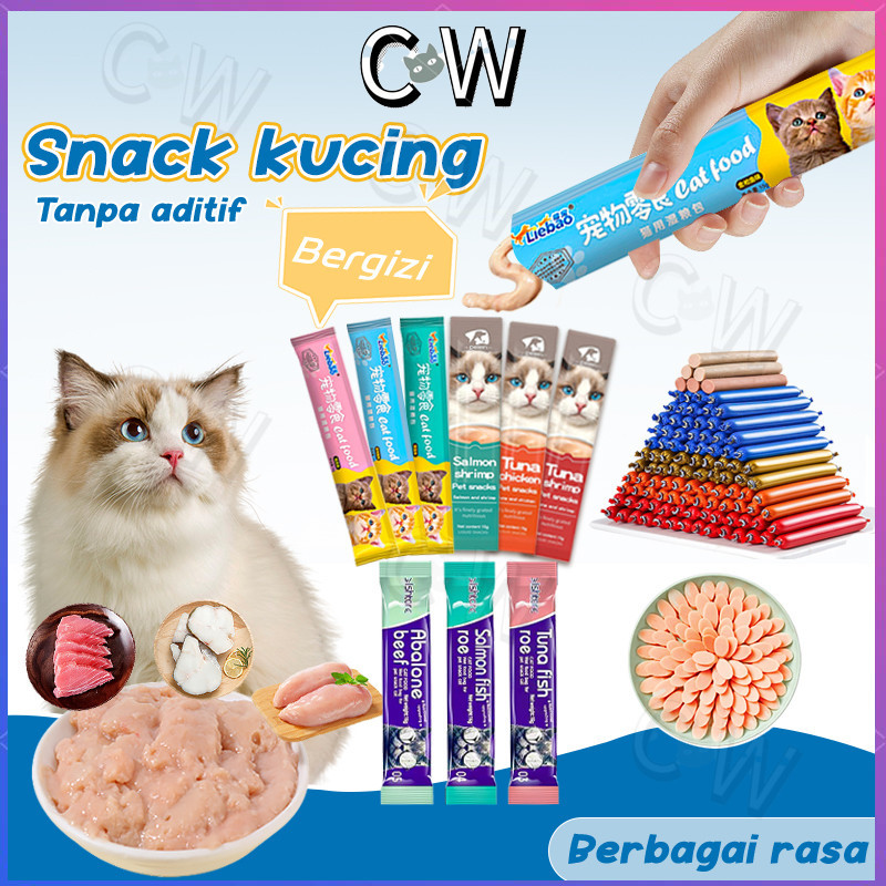 Makanan kucing Makan kucing Cemilan kucing penggemuk Snack kucing Makanan Basah Kucing Cemilan kucin