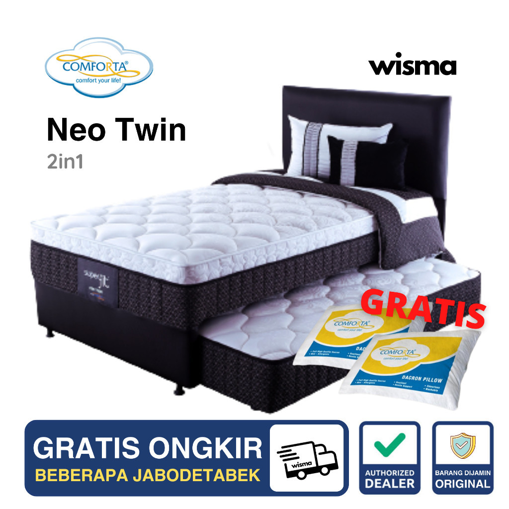 Kasur Springbed Comforta Set Kasur Springbed SuperFit Neo Twin 2in1