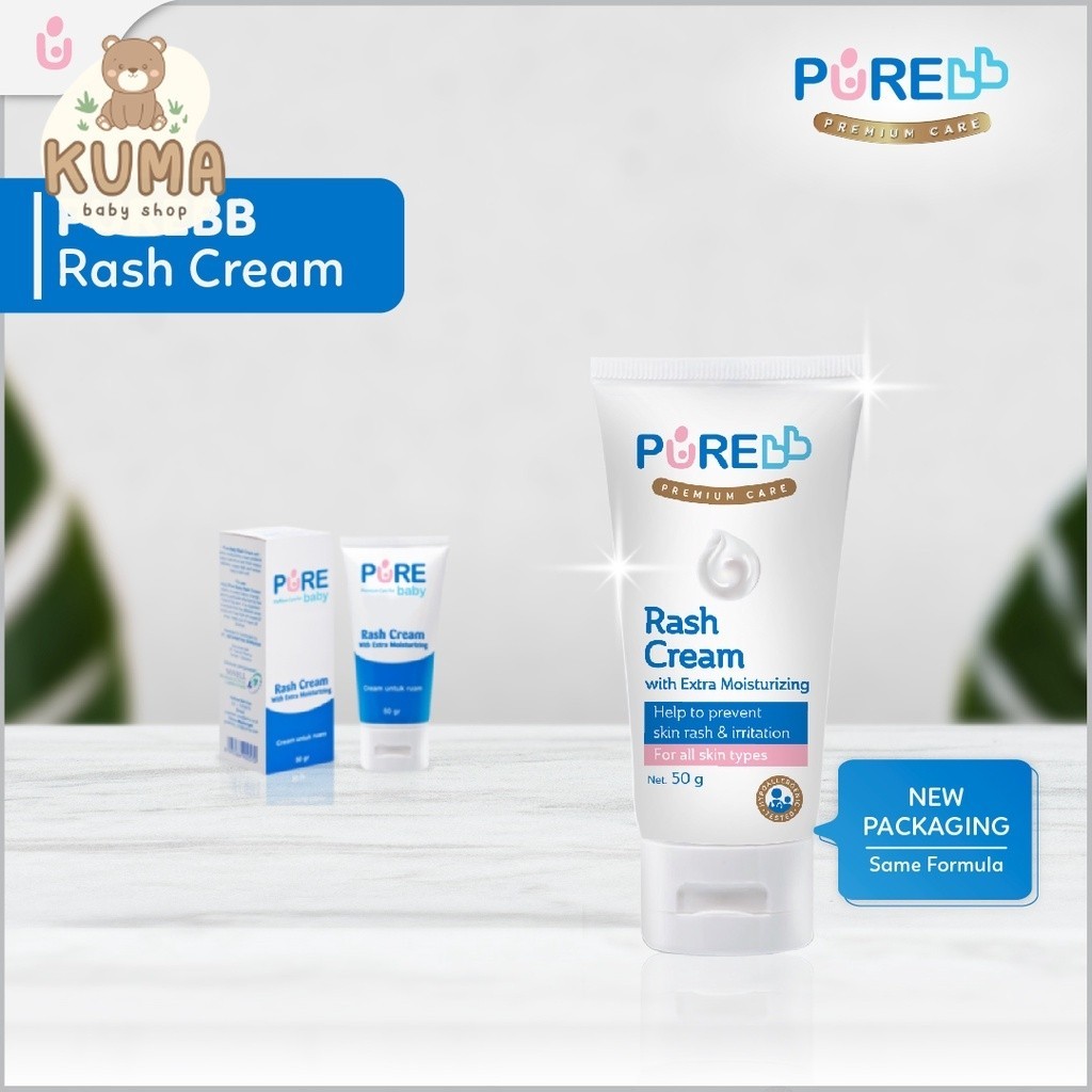 PUREBB Rash Cream 50gr Hypoallergenic Cream Ruam Iritasi