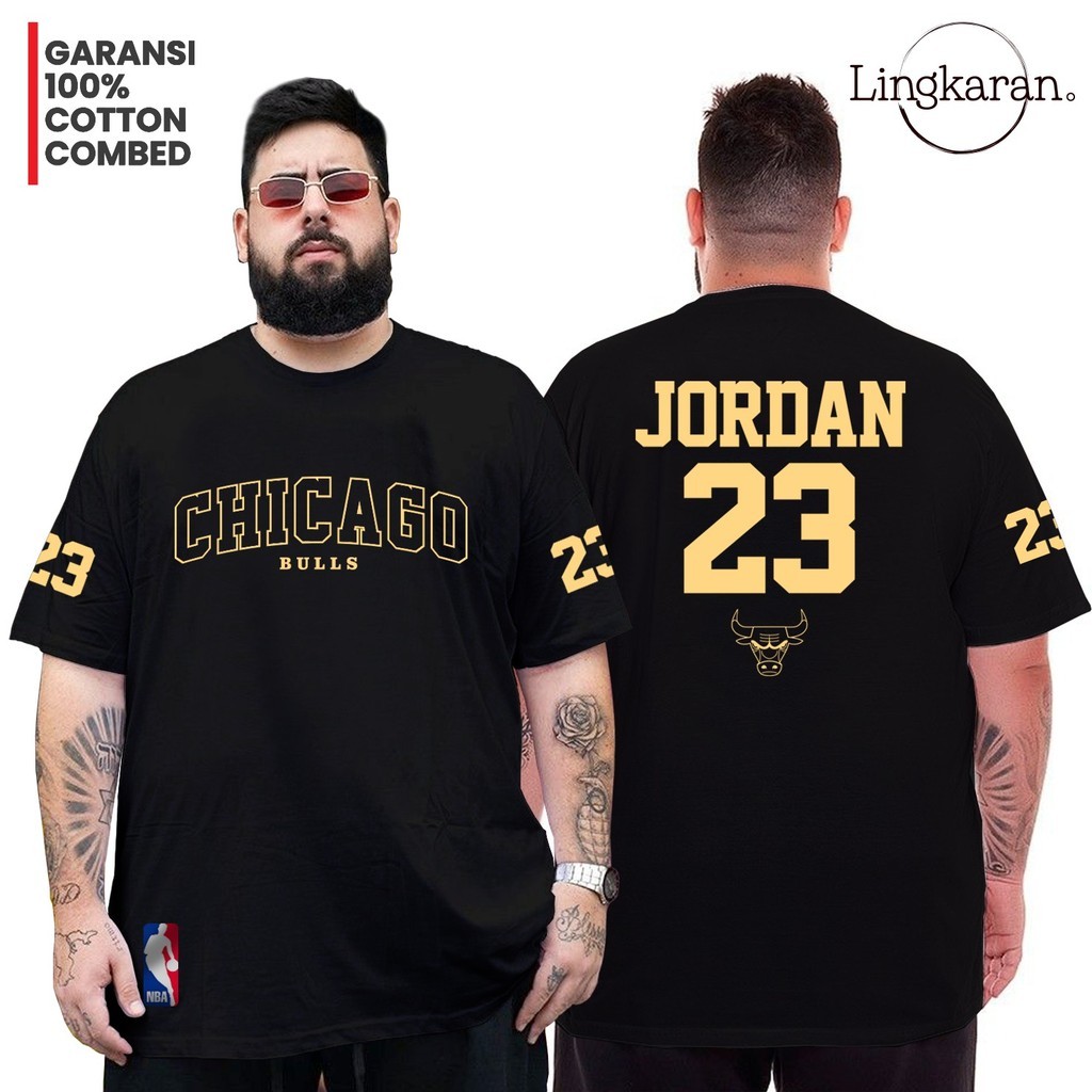 KAOS DISTRO ORIGINAL SIZE JUMBO CATTON COMBED 24s SUPER PREMIUM BASKET JORDAN 23 BAJU ATASAN PRIA DA