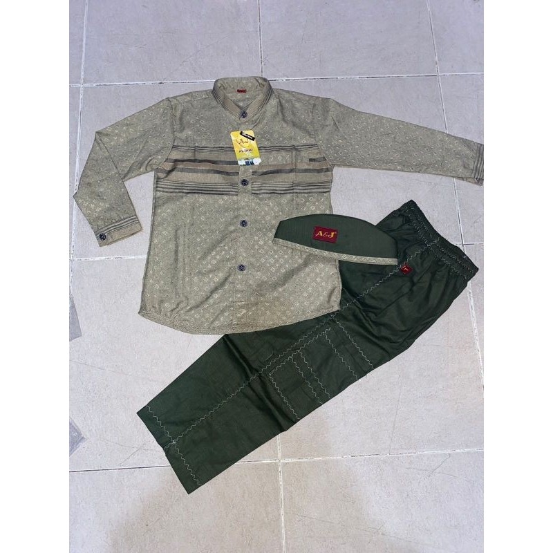 UB35RE Setelan Koko anak Cardinal Aljami lengan panjang / Setelan Koko anak Cardinal aj / Koko anak 