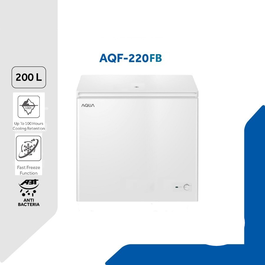 FREEZER BOX AQUA AQF220FB / CHEST FREEZER AQUA 200 LITER AQF-220FB FREEZER BOX AQF 220 FB