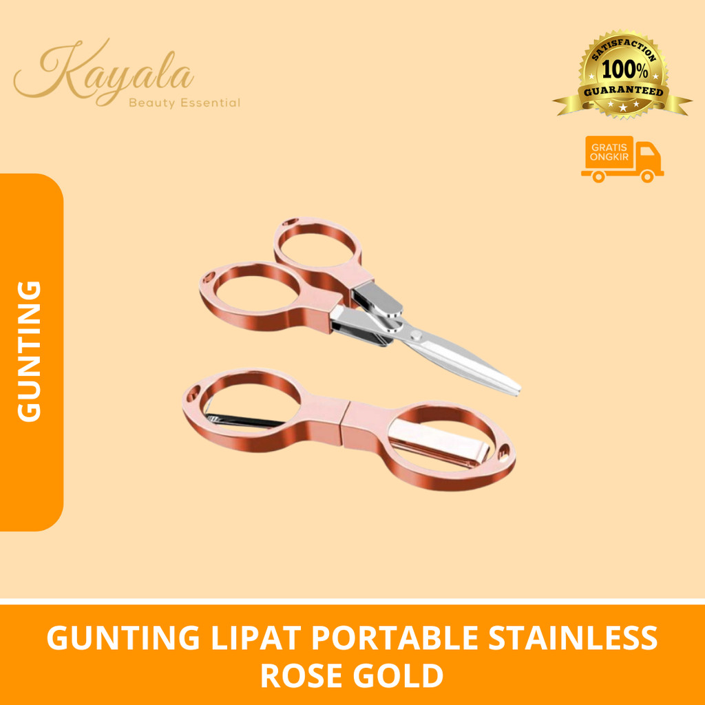 

GUNTING LIPAT PORTABLE STAINLESS ROSE GOLD
