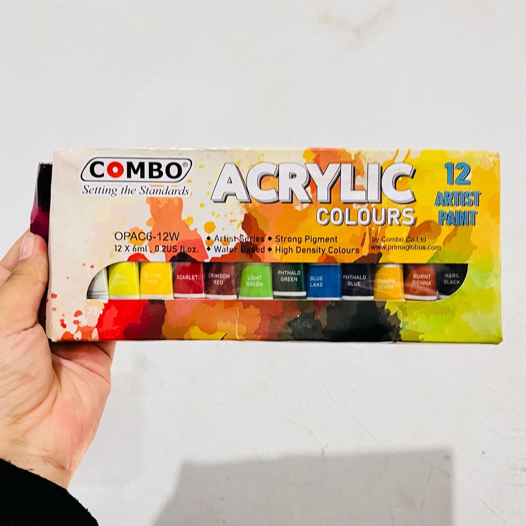 

Cat Acrylic Combo OPAC6 6 ml 12 Warna - Akrilik Color Paint Set 12