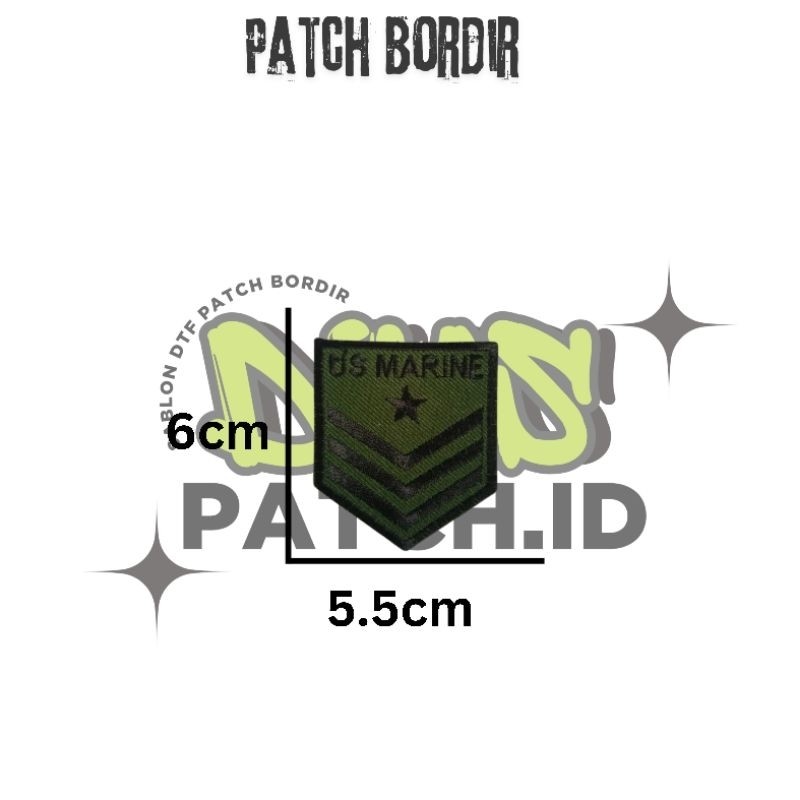 Bordir Patch Bordir Patch Bordir Emblem Jahit Logo US ARMY Patch Bordir Premium Patch Bordir Aksesor