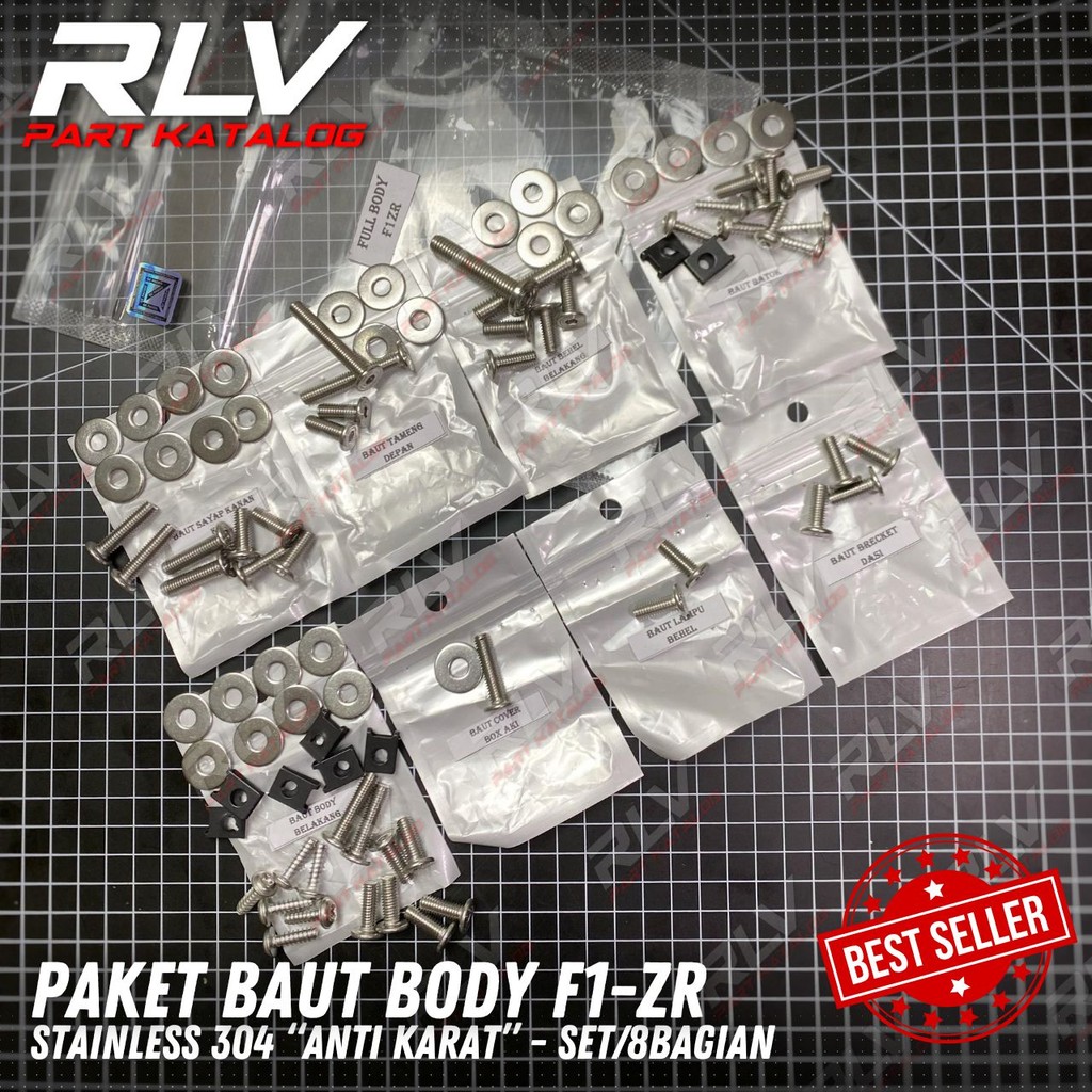 Baut Mesin f1zr F1ZR Asli Stainless Grade 304 Kunci L