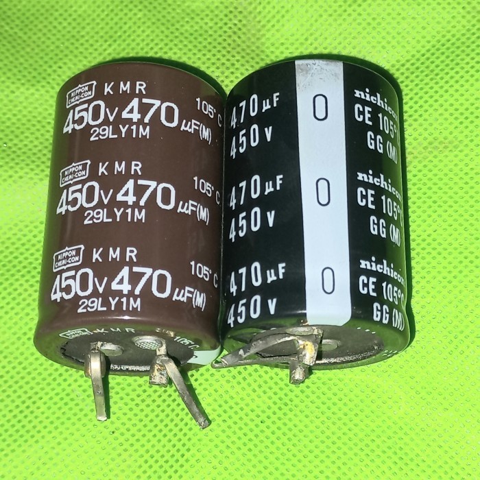 elko cabuta bekas 470uf 450v elco 470mf 400v 470/450 primer original A Fajar elektro 2