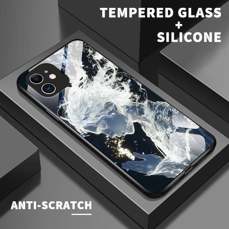 Casing Hp For Poco X3 Pro X5 5G C31 C55 C65 M2 M3 M4 M5s M6 Pro 4G Case Glass Kaca Slikon Back Artis