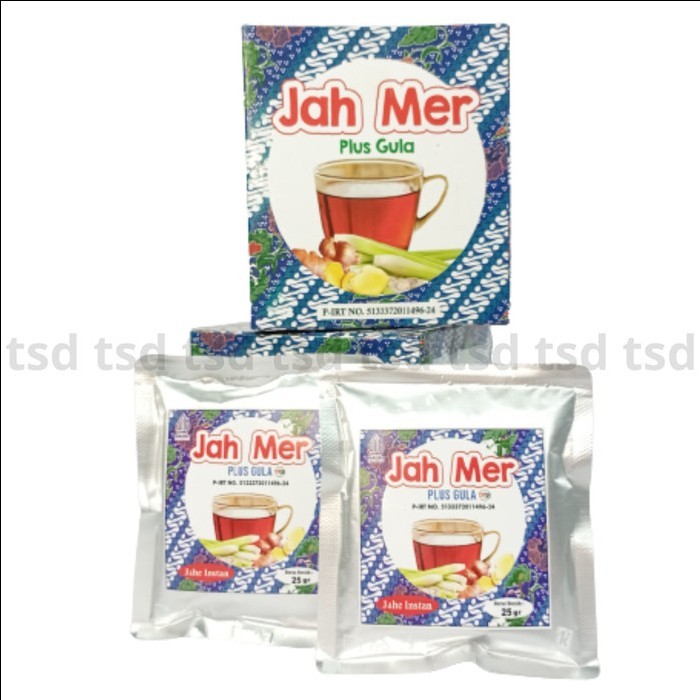 

Jahe Merah Merk Jahmer Bubuk Asli Termasuk Gula 1 box isi 8 pcs