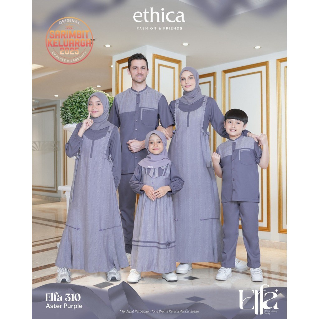 SARIMBIT ELFA 310-311 / Ayumi 538 Gamis Dewasa Premium / Sarimbit Ethica 2025 By: Alfee Galery
