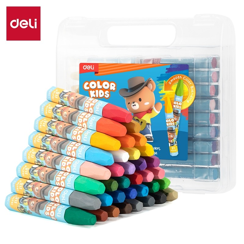 

Deli Oil Pastel 12Warna - 24 Warna - Crayon Deli - Oil Pastel