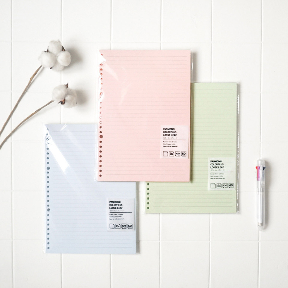 

RK Panmomo Colorplus Loose Leaf Binder Paper A5 & B5 100gsm / Refill Binder Loose Leaf Ukuran A5 B5