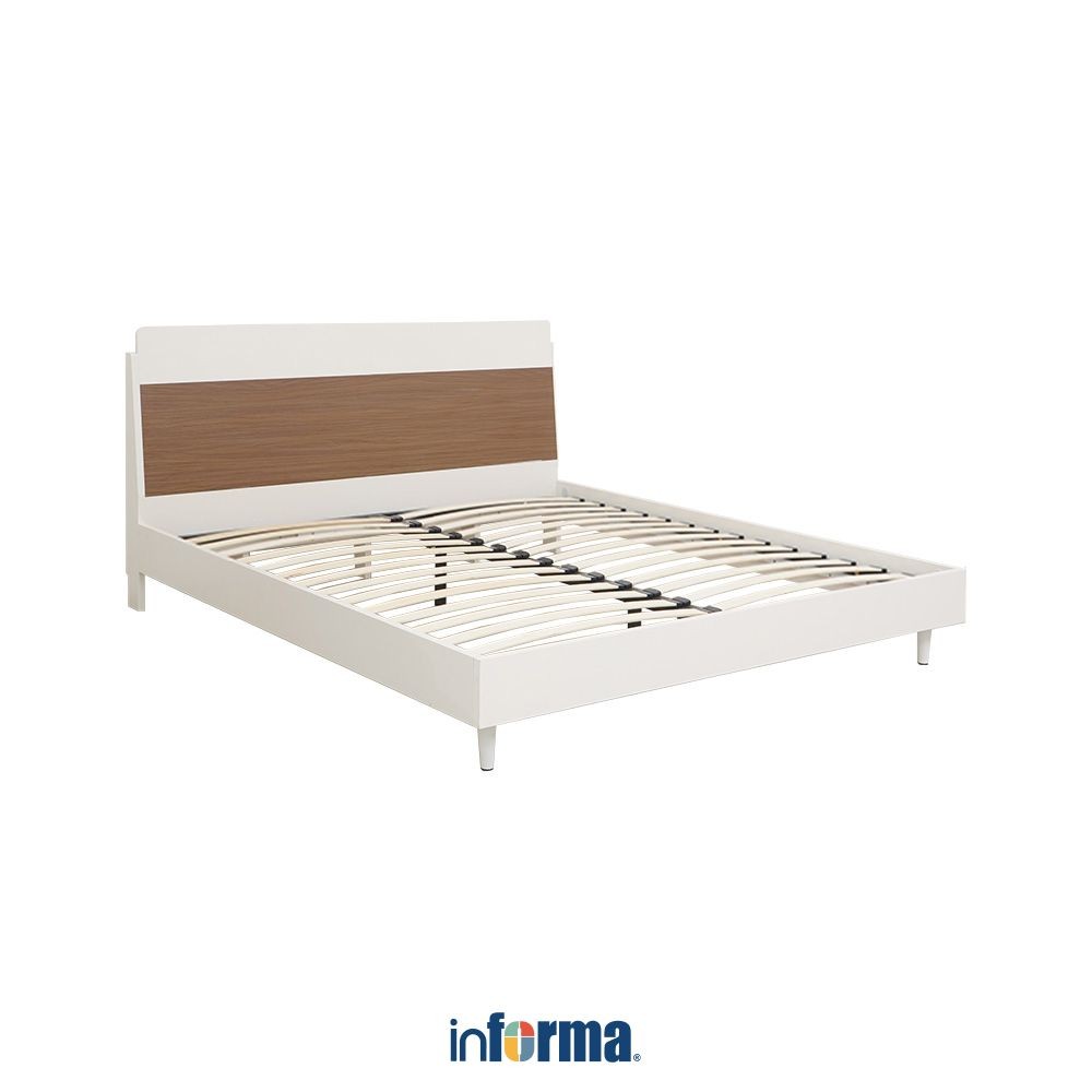 Informa Informa 180X200 cm Harvey Set Kamar Tidur Walnut Set Bedroom Furniture Kamar Tidur Set Ranja