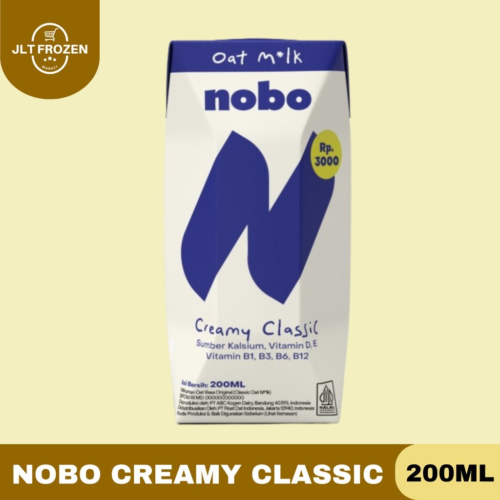 

Oatside Nobo Creamy Classic / Oat Milk / Oat Drink / Minuman Bergizi Kemasan 200ml 1pcs