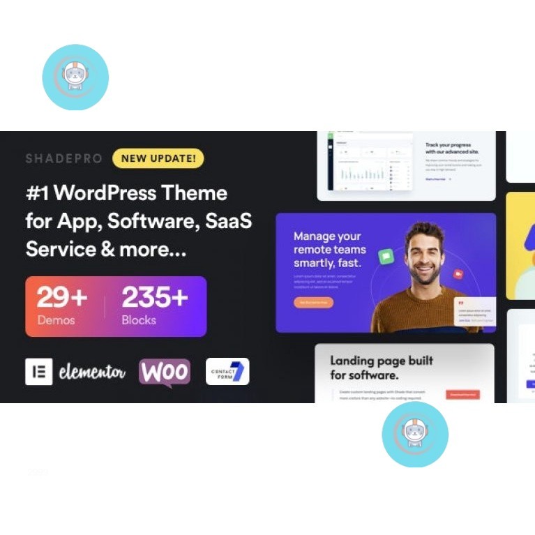 ShadePro v3.6.3 – Startup & SaaS WordPress Theme WZM