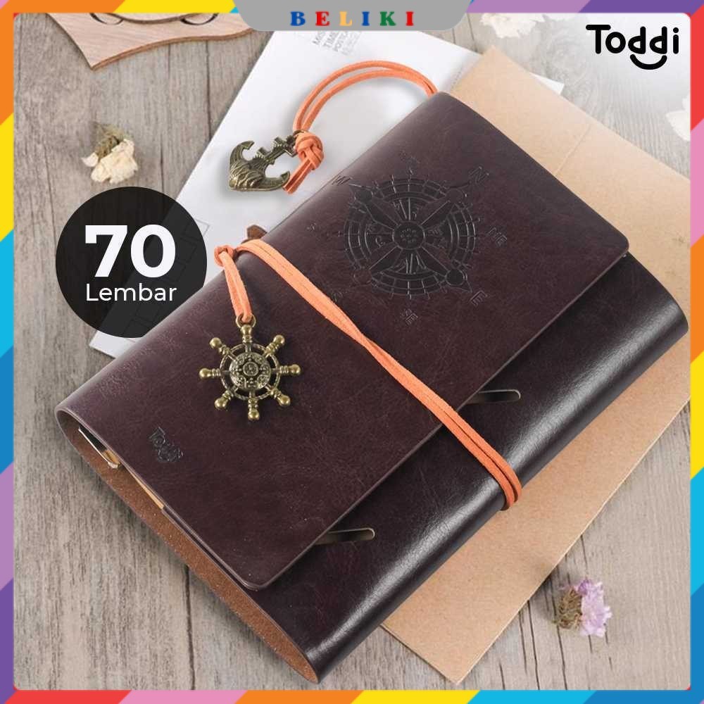 

Toddi Buku Jurnal Leather Notebook Diary A6 72GSM 140 Halaman Blank - 8005
