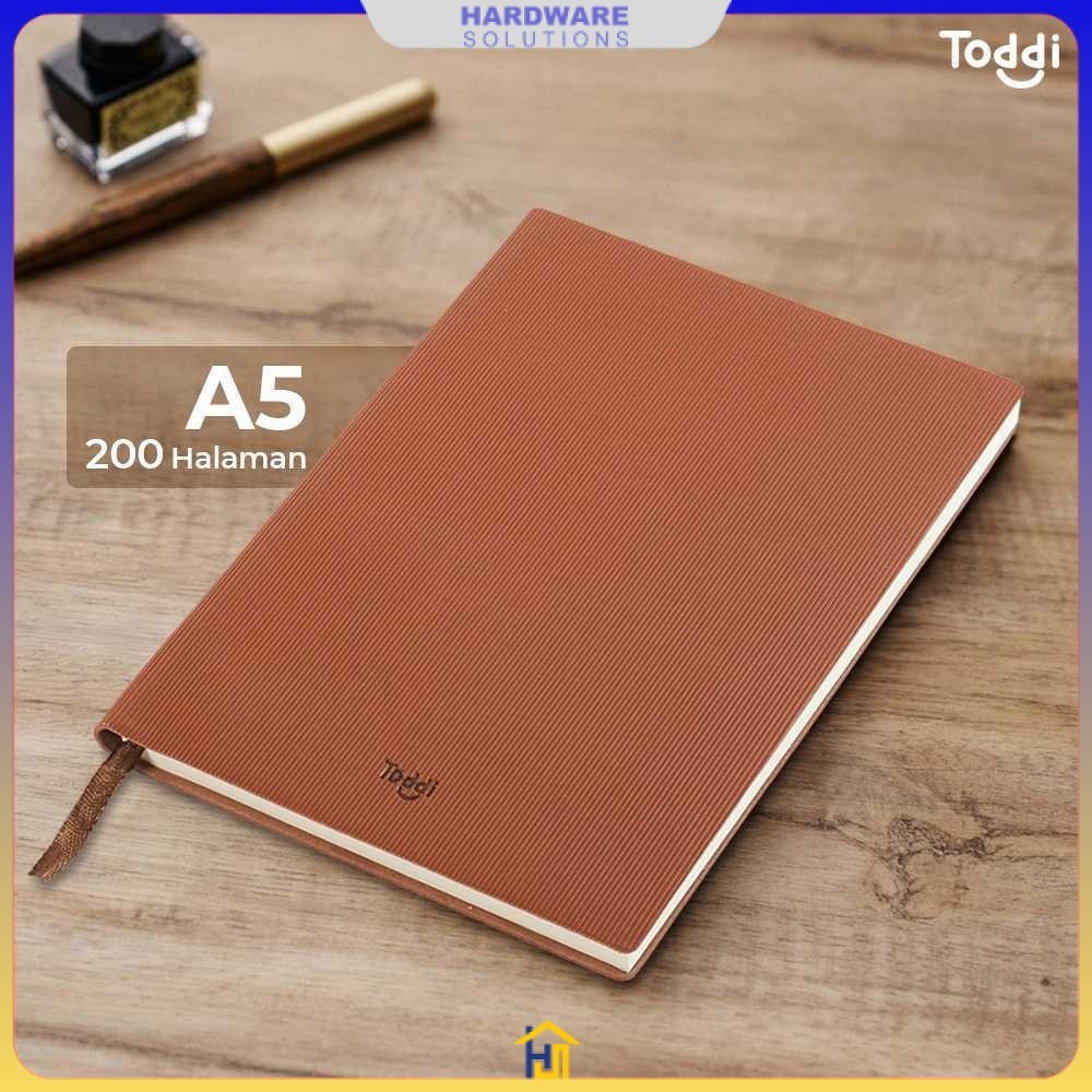 

Toddi Buku Jurnal Leather Notebook Diary 68GSM 200 Halaman Grid - TD101