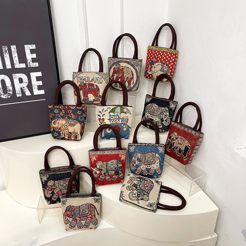 DEOABGS TAS TOTE GAJAH THAILAND - HANDBAG KECIL WANITA -TFW 00280