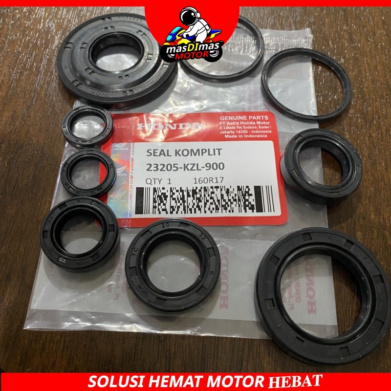 KZL SEAL KOMPLIT HONDA MOTOR BEAT FI SCOOPY VARIO 110 FI F1 SET KIT CVT ASSY SIL GEAR GIR KRUK KRUG 
