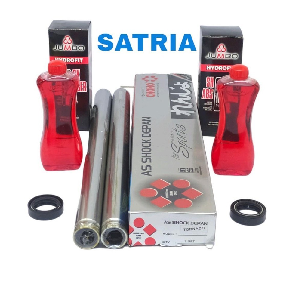 AS SHOCK DEPAN SATRIA 2 TAK PNP TORNADO SATU SET OLI DAN SEAL SHOCK