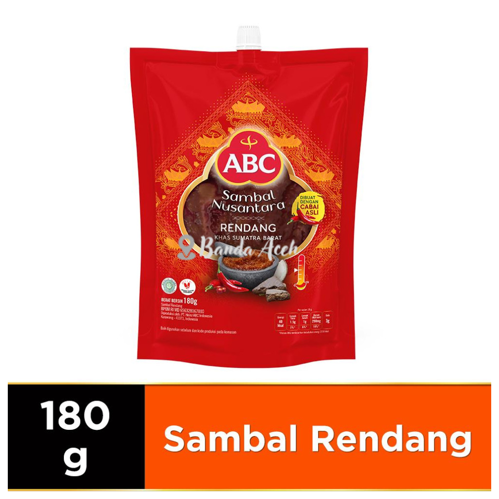 

(Aceh) ABC Sambal Nusantara Rendang 180 g